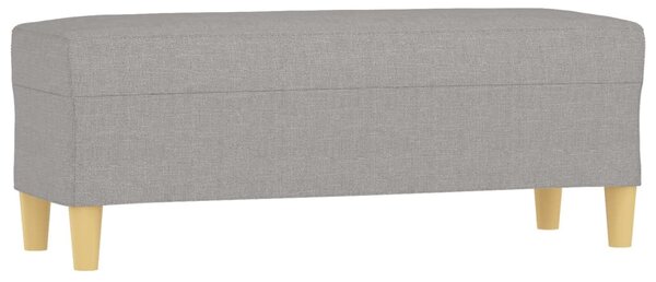 Világosszürke szövet pad 100 x 35 x 41 cm