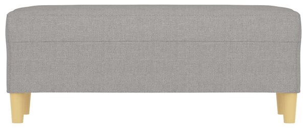 Világosszürke szövet pad 100 x 35 x 41 cm