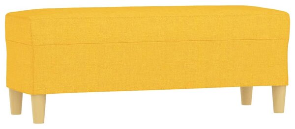 Világossárga szövet pad 100 x 35 x 41 cm