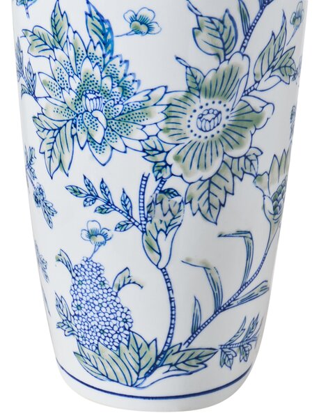 Virágtartó váza GUADIX Porcelán 35 cm Fehér/kék