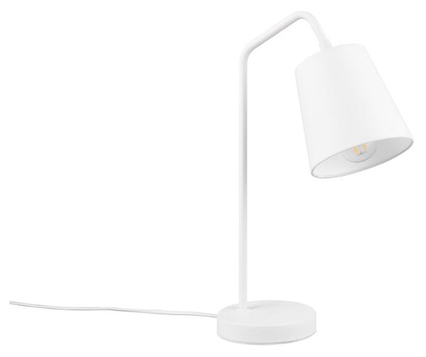 Fehér asztali lámpa textil búrával (magasság 45 cm) Buddy – Trio
