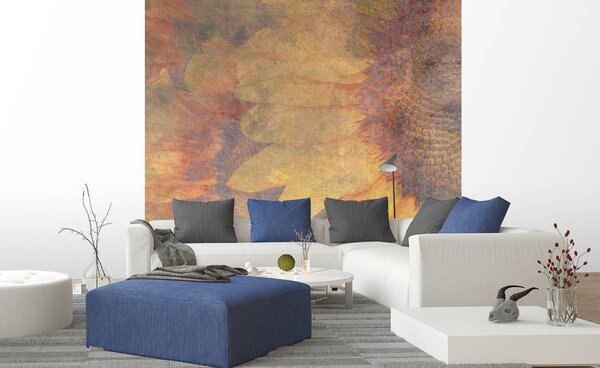 Nem szőtt fotótapéta napraforgó absztrakt 225 x 250 cm