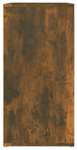 Füstös tölgy színű szerelt fa cipősszekrény 60 x 35 x 70 cm