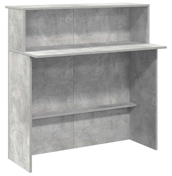 Recepciós pult betonszürke 180x50x103,5 cm szerelt fa