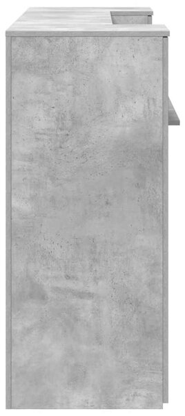 Recepciós pult betonszürke 180x50x103,5 cm szerelt fa