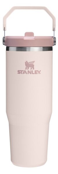 Világos rózsaszín rozsdamentes acél termosz 890 ml IceFlow™ Flip Straw 2.0 Tumbler Rose Quartz – Stanley