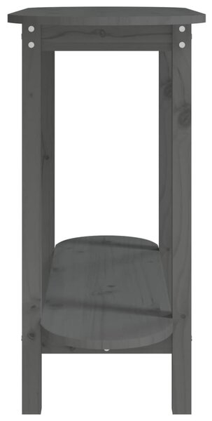 Szürke tömör fenyőfa tálalóasztal 110 x 40 x 80 cm
