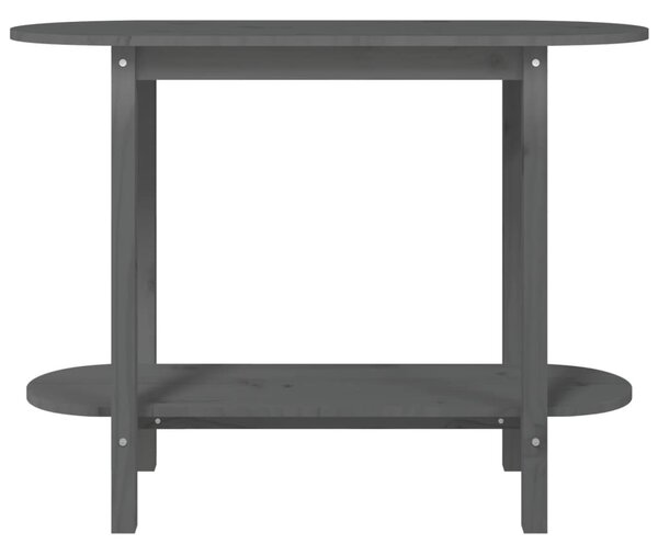 Szürke tömör fenyőfa tálalóasztal 110 x 40 x 80 cm