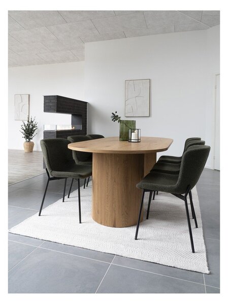 Étkezőasztal nyárfa dekorral 100x210 cm Boavista – House Nordic