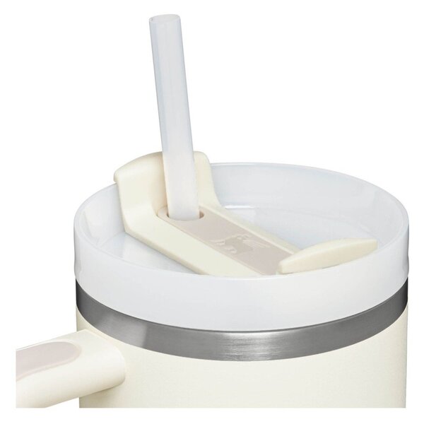Krémszínű rozsdamentes acél termosz szívószállal 1,18 l Quencher H2.0 FlowState Tumbler Cream – Stanley
