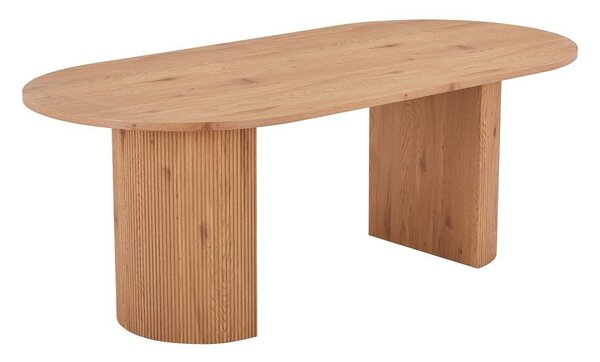 Étkezőasztal nyárfa dekorral 100x210 cm Boavista – House Nordic