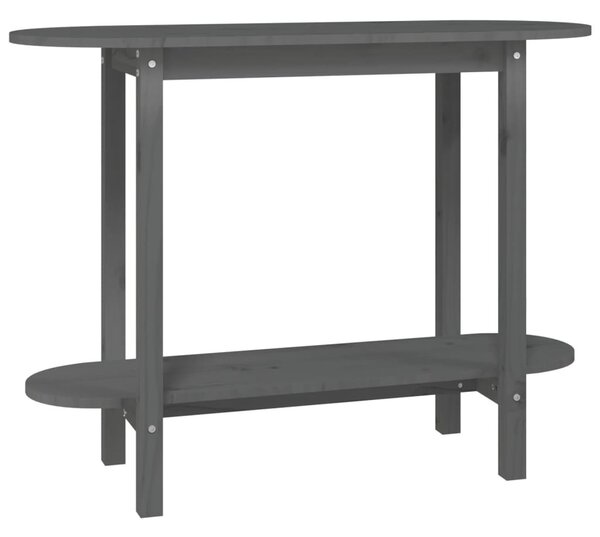 Szürke tömör fenyőfa tálalóasztal 110 x 40 x 80 cm