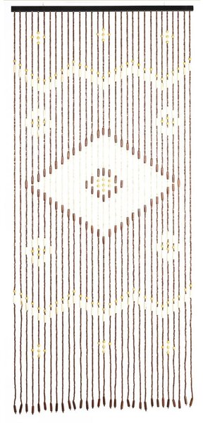 Natúr színű bambusz függöny ajtóra 90x200 cm Rhombus – Maximex