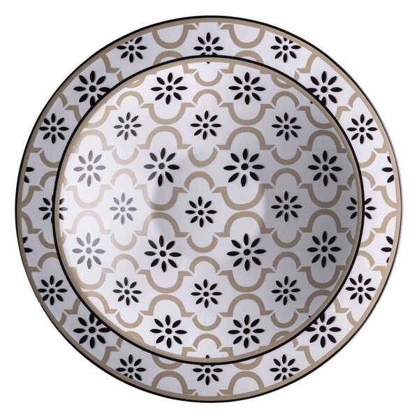 Alhambra agyagkerámia mély tálaló tányér, ø 30 cm - Brandani