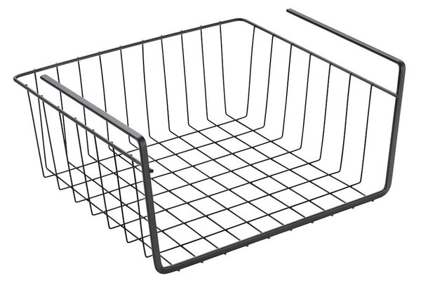 Fekete konyhai függőkosár, hosszúság 30 cm - Metaltex