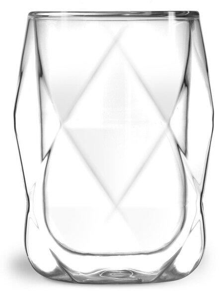 Geo 2 db-os duplafalú lattés pohár készlet, 250 ml - Vialli Design