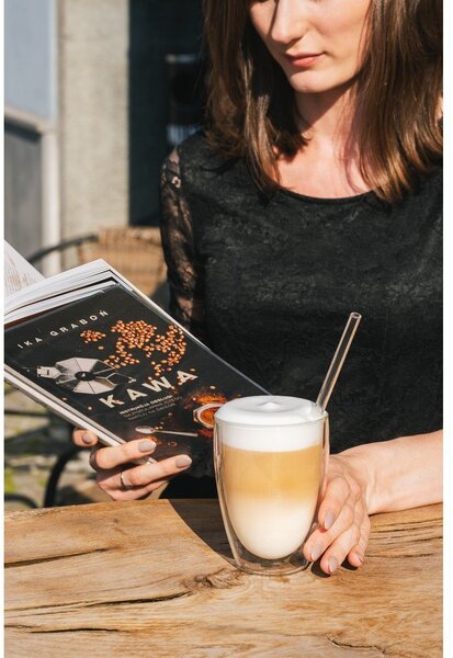 Üveg duplafalú bögre szett lattéhoz 6 db-os 350 ml – Vialli Design