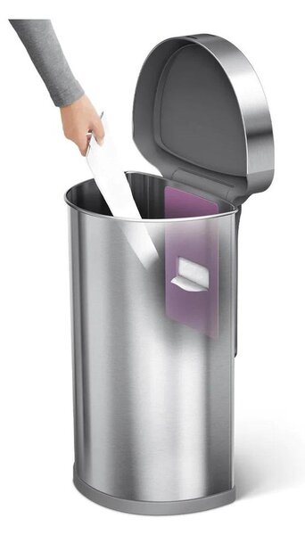 Rozsdamentes acél érintésmentes szemetes 45 l - simplehuman