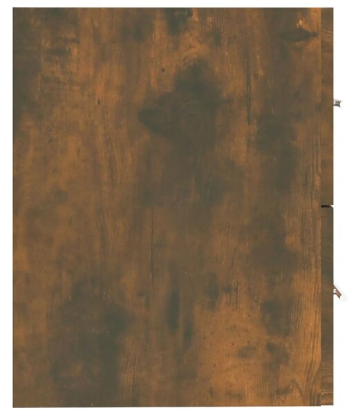 Füstös tölgy színű szerelt fa mosdószekrény 60 x 38,5 x 48 cm