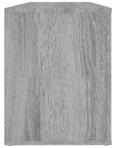 Szürke sonoma színű szerelt fa cipősszekrény 100x35x45 cm