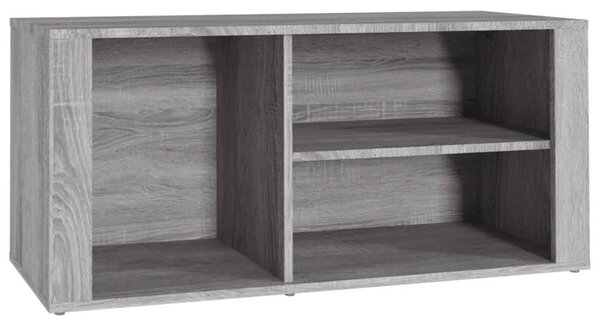 Szürke sonoma színű szerelt fa cipősszekrény 100x35x45 cm