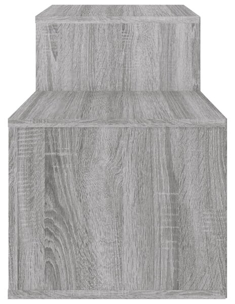 Szürke sonoma színű szerelt fa cipősszekrény 150x35x45 cm
