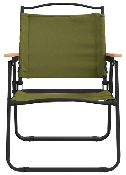 2 db zöld oxford szövet camping szék 54x55x78 cm