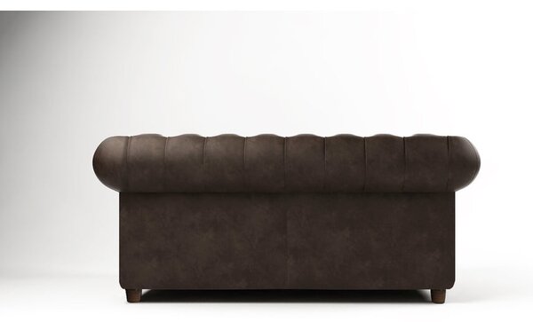 Sötétbarna bársony kanapé 184 cm Cambridge – Ropez