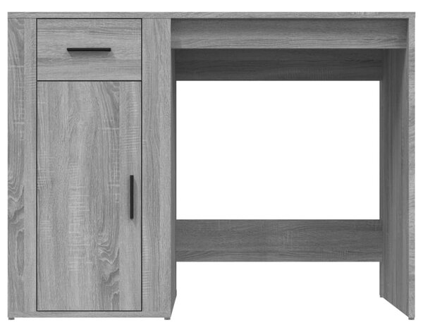 Szürke sonoma színű szerelt fa íróasztal 100x49x75 cm