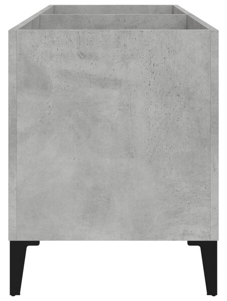 Betonszürke szerelt fa hanglemezszekrény 74,5x38x48 cm