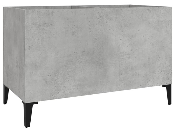 Betonszürke szerelt fa hanglemezszekrény 74,5x38x48 cm