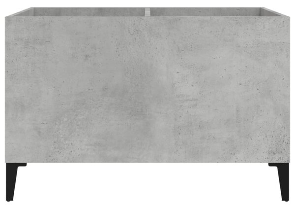Betonszürke szerelt fa hanglemezszekrény 74,5x38x48 cm