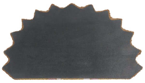 Lábtörlő AROLIK Sárga 45 x 75 cm Virág Kókuszrost