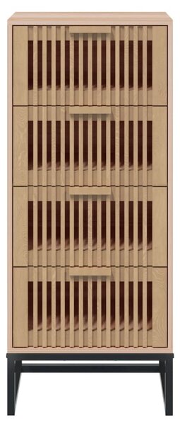 Szerelt fa magasszekrény 40 x 30 x 95 cm