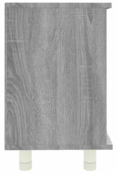 Szürke sonoma színű szerelt fa fürdőszobaszekrény 60x32x53,5 cm