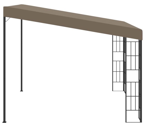 Tópszínű falra szerelhető szövetpavilon 3 x 3 m