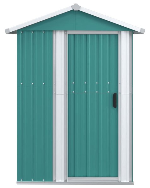 Zöld horganyzott acél kerti fészer 126x97,5x177 cm