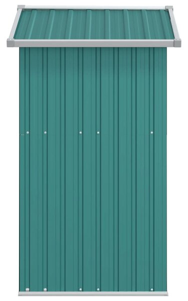 Zöld horganyzott acél kerti fészer 126x97,5x177 cm