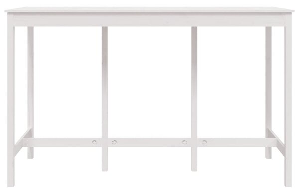 Fehér tömör fenyőfa bárasztal 180 x 80 x 110 cm