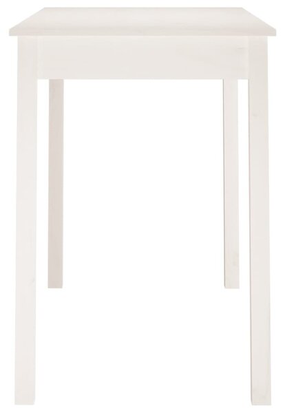 Fehér tömör fenyőfa ebédlőasztal 110 x 55 x 75 cm