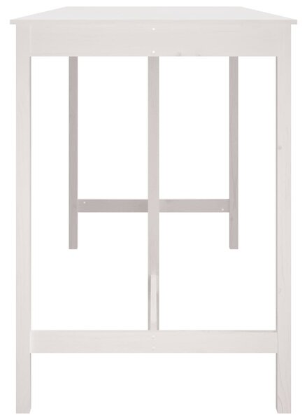 Fehér tömör fenyőfa bárasztal 180 x 80 x 110 cm