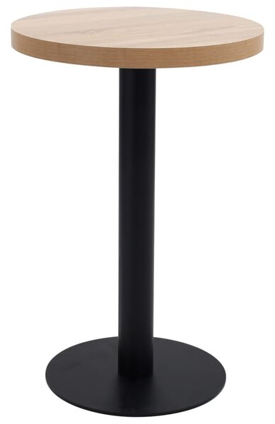 Világosbarna MDF bisztróasztal 50 cm