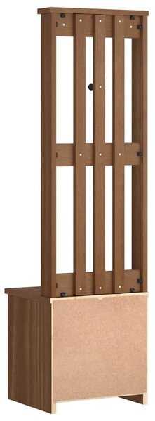 SANDNES tömör fenyőfa előszobafa 45x40x159,5 cm