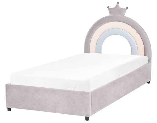 Gyerekágy tárolóval GRISETOT Bársony Szürke 90 x 200 cm