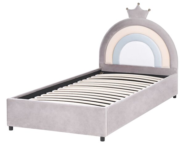 Gyerekágy tárolóval GRISETOT Bársony Szürke 90 x 200 cm