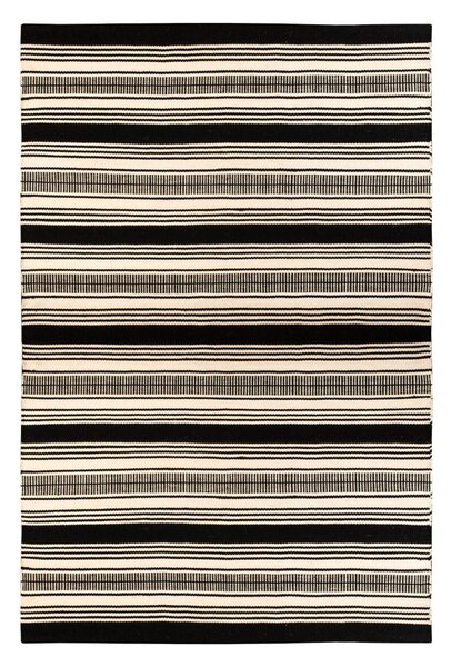Zambezi fekete-fehér kétoldalas kültéri szőnyeg újrahasznosított műanyagból, 80 x 180 cm - Green Decore