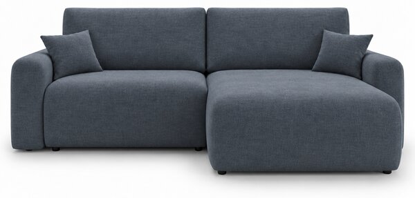 Kinyitható kétoldalas L-alakú ülőgarnitúra NORDEN PAROS 250x140 cm, sötétszürke