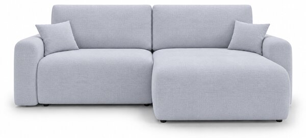 Kihúzható kétoldalas L-alakú ülőgarnitúra NORDEN PAROS 250x140 cm, világosszürke