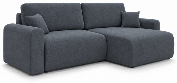 Kinyitható kétoldalas L-alakú ülőgarnitúra NORDEN PAROS 250x140 cm, sötétszürke