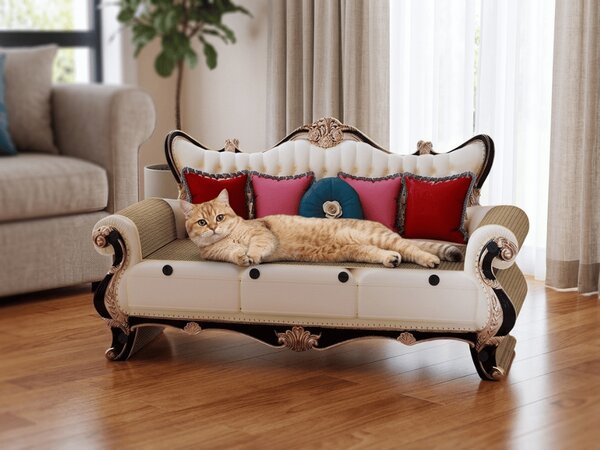 Macska fekhely kaparófával ROYAL PURR 59,5x27x33 cm, karton
